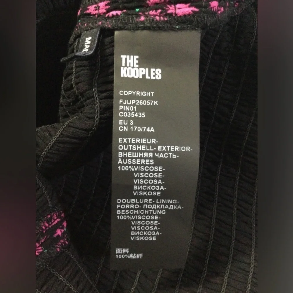 The Kooples Ditsy Flower Mini Skirt Pink/Black